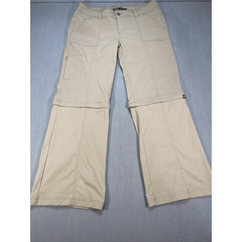 Prana Women's 12S Monarch Convertible Hiking Pant Beige W4MOSH113 Gorpcore